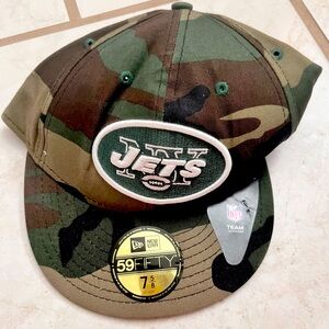 NWT Camouflage New York Jets 59FIFTY Cap, New Era NFL